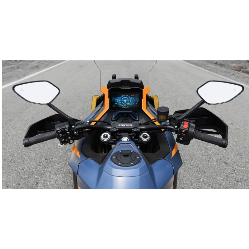 Motocykl Zontes -703 F- 21"- Szary -Kufry w zestawie