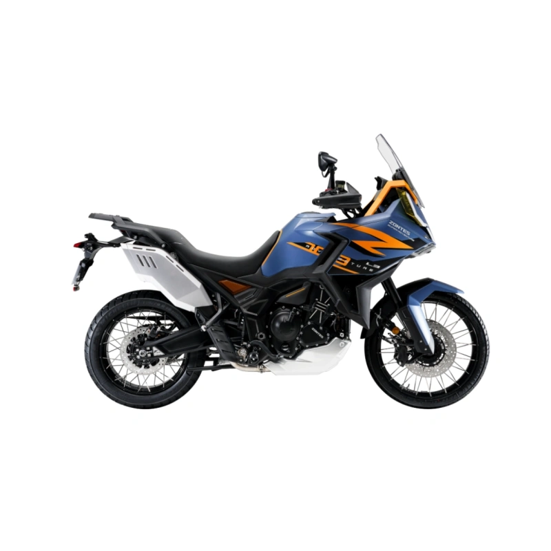 Motocykl Zontes -703 F- 21"- Szary -Kufry w zestawie