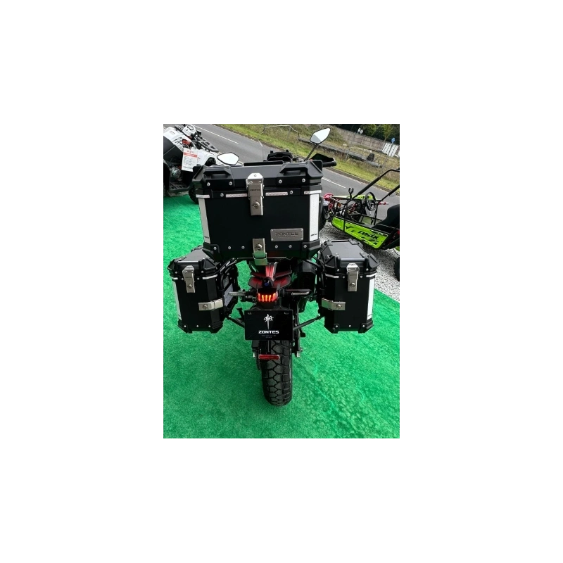 Motocykl Zontes -703 F- 21"- Szary -Kufry w zestawie