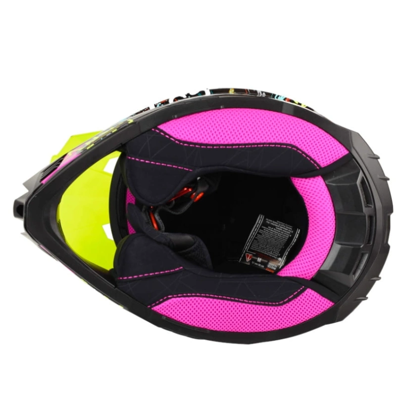 Kask LS2 MX708 Fast II Gorilla Purple H-V Yel- S