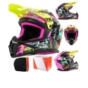 Kask LS2 MX708 Fast II Gorilla Purple H-V Yel- M