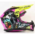 Kask LS2 MX708 Fast II Gorilla Purple H-V Yel- M