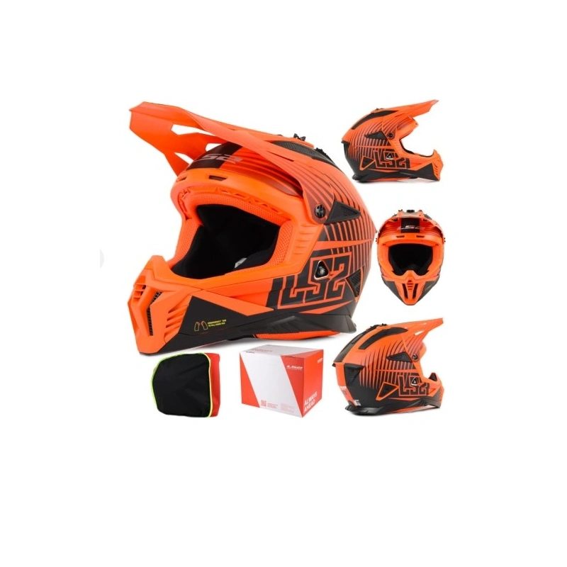 Kask LS2 MX708 Fast II Duck Matt Orange Red-XS