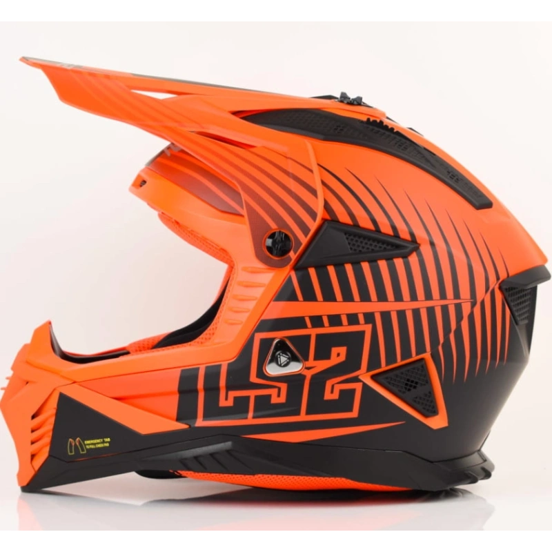 Kask LS2 MX708 Fast II Duck Matt Orange Red-XS