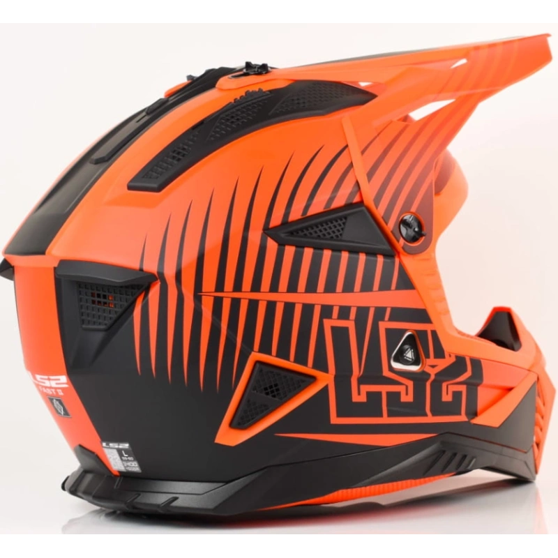 Kask LS2 MX708 Fast II Duck Matt Orange Red-XS
