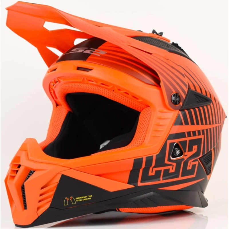 Kask LS2 MX708 Fast II Duck Matt Orange Red-XS