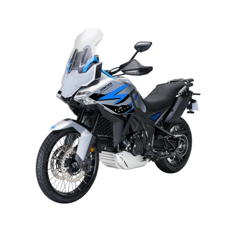 Motocykl Zontes -703 F- 21"- Szary -Kufry w zestawie