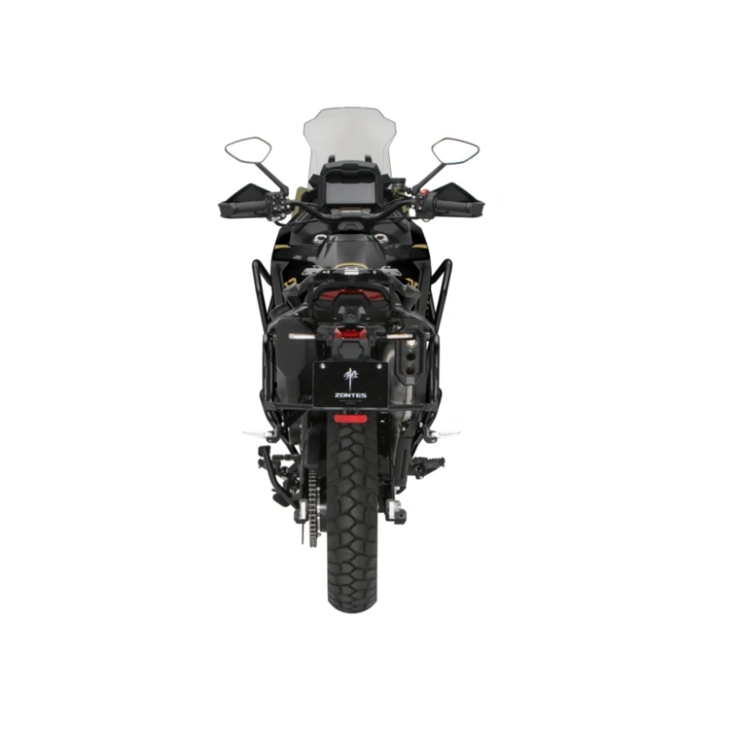 Motocykl Zontes -703 F- 21"- Czarny -Kufry w zestawie