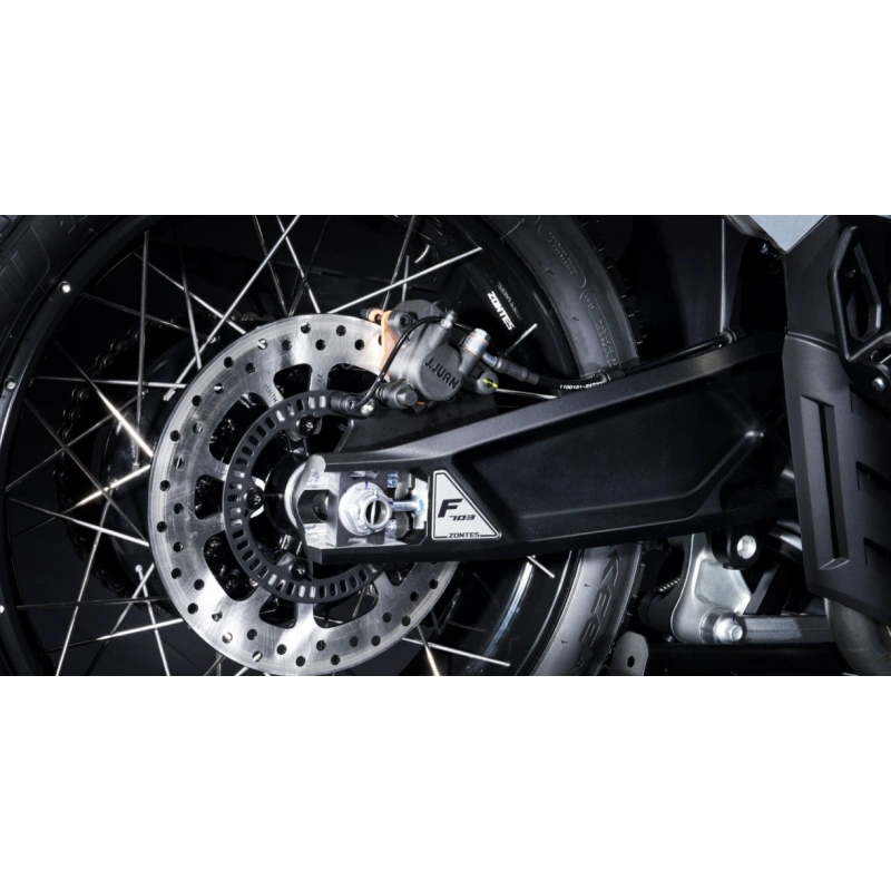 Motocykl Zontes -703 F- 21"- Czarny -Kufry w zestawie