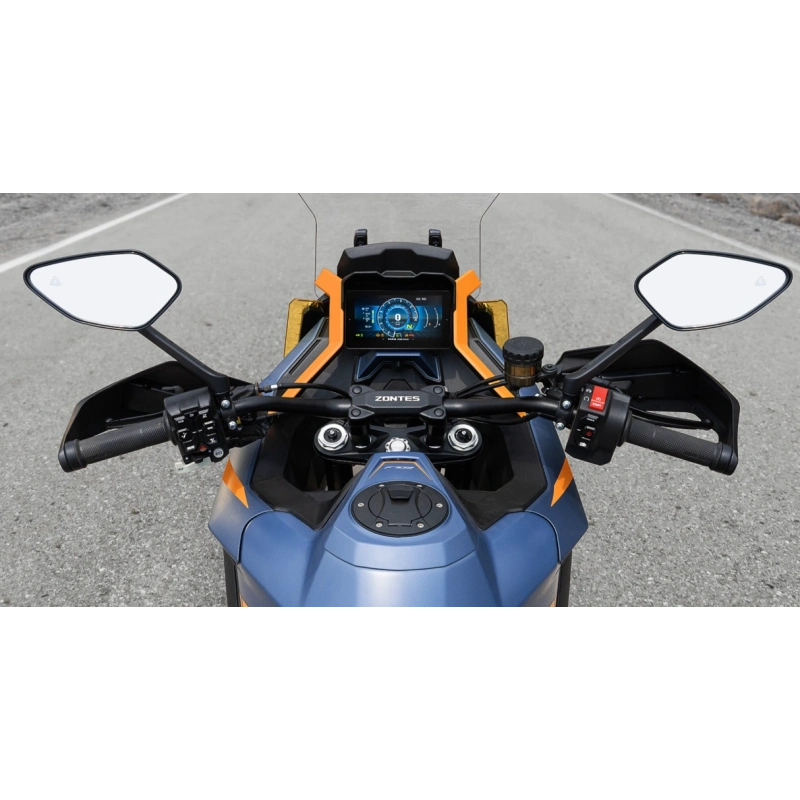 Motocykl Zontes -703 F- 21"- Czarny -Kufry w zestawie