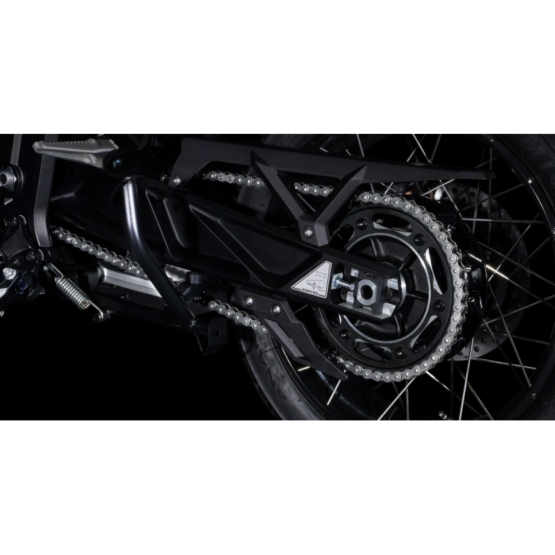 Motocykl Zontes -703 F- 21"- Czarny -Kufry w zestawie