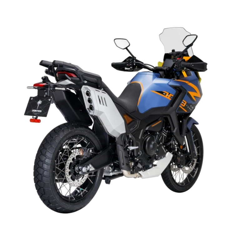 Motocykl Zontes -703 F- 21"- Niebieski -Kufry w zestawie