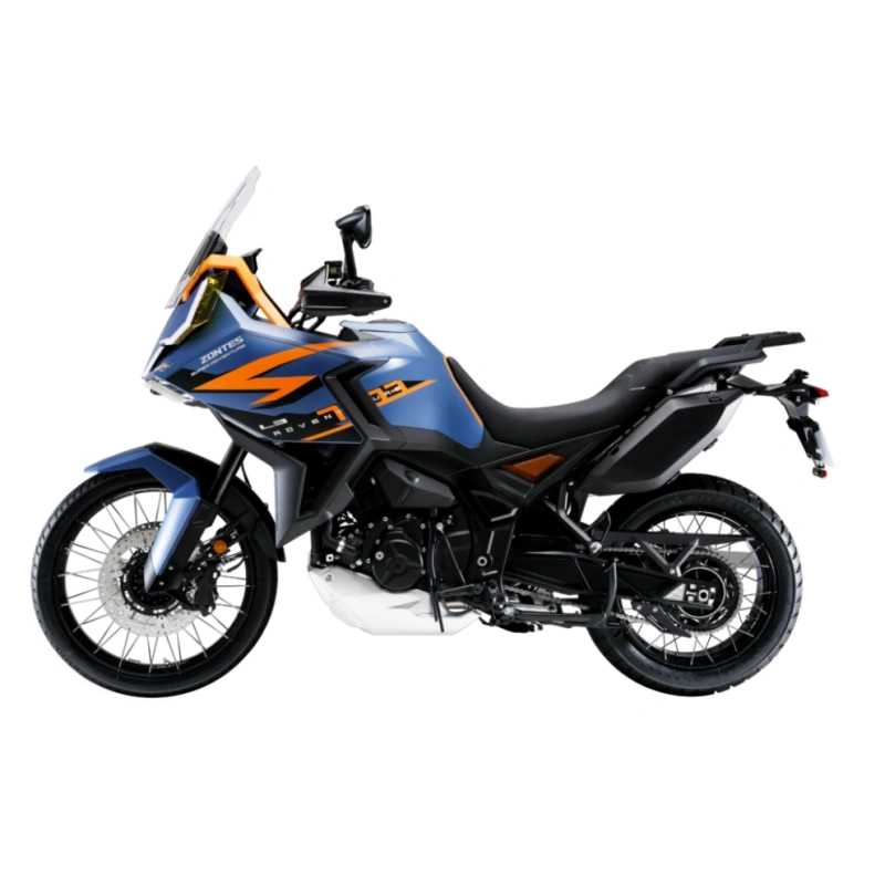 Motocykl Zontes -703 F- 21"- Niebieski -Kufry w zestawie