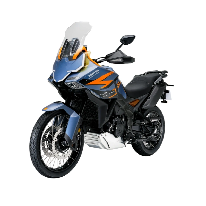 Motocykl Zontes -703 F- 21"- Niebieski -Kufry w zestawie