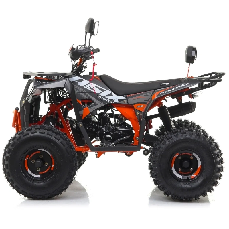 Quad spalinowy ASIX Commander-125cc-Czarno- Pomarańczowy