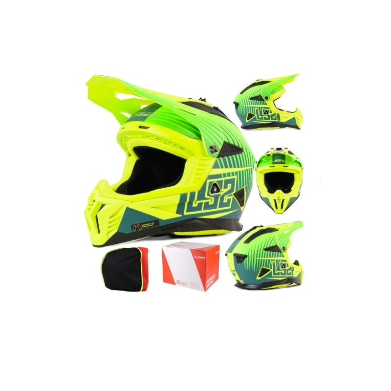 Kask LS2 MX708 Fast II Duck MATT H-V Green YEL - L
