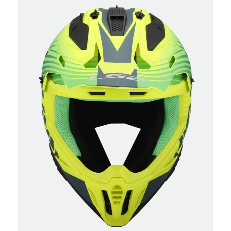 Kask LS2 MX708 Fast II Duck MATT H-V Green YEL - L