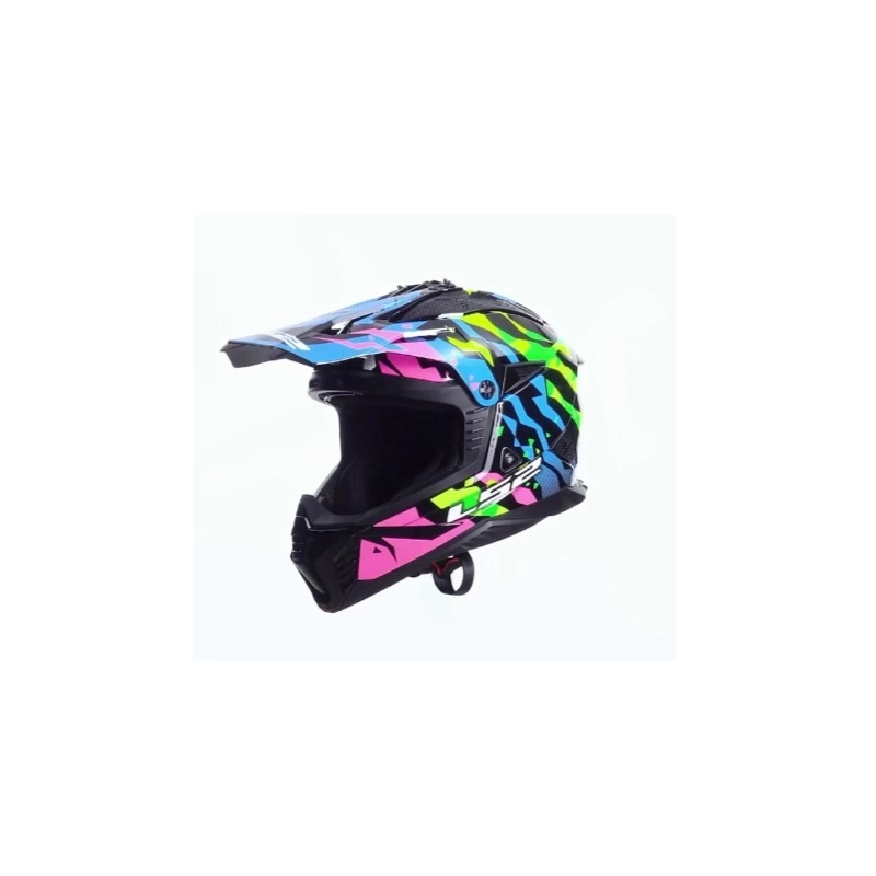 Kask LS2 MX708 Fast II Grotesk Blue Pink Green- L