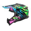 Kask LS2 MX708 Fast II Grotesk Blue Pink Green- L