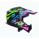 Kask LS2 MX708 Fast II Grotesk Blue Pink Green- L