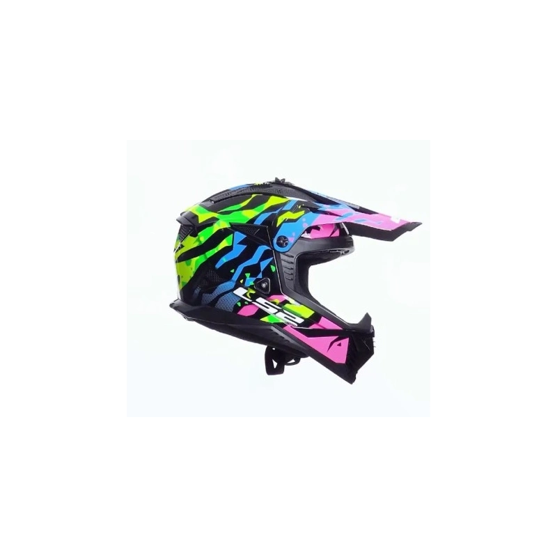 Kask LS2 MX708 Fast II Grotesk Blue Pink Green- L