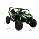 Elektryczny mini buggy na akumulator BUGGY Racing 15km/h - zielony