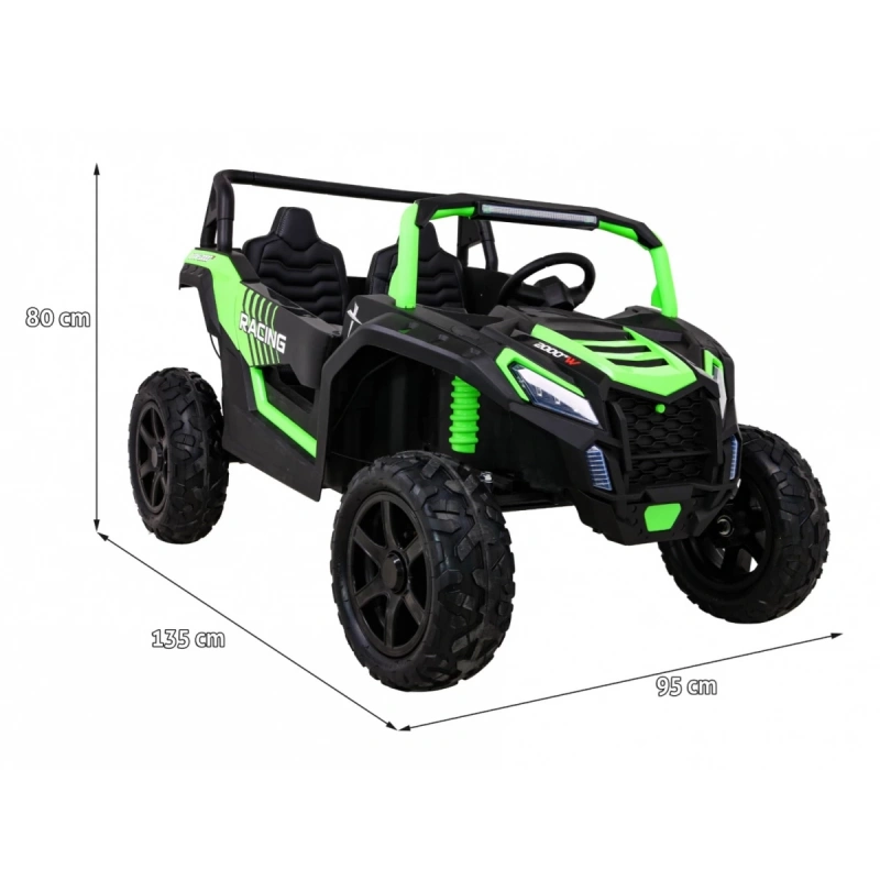 Elektryczny mini buggy na akumulator BUGGY Racing 15km/h - zielony