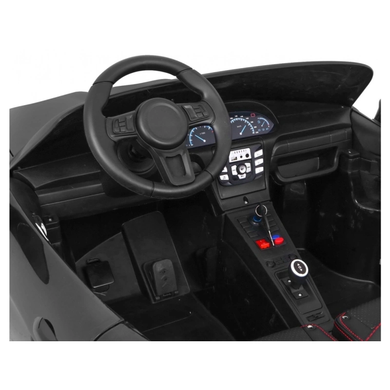 Auto dziecięce elektryczne sportowe PERFEKTA - 15km/h - czarna