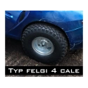 Ośka tylna napędowa z piastami na felgi 4 cali do mini gokartów buggy quadów