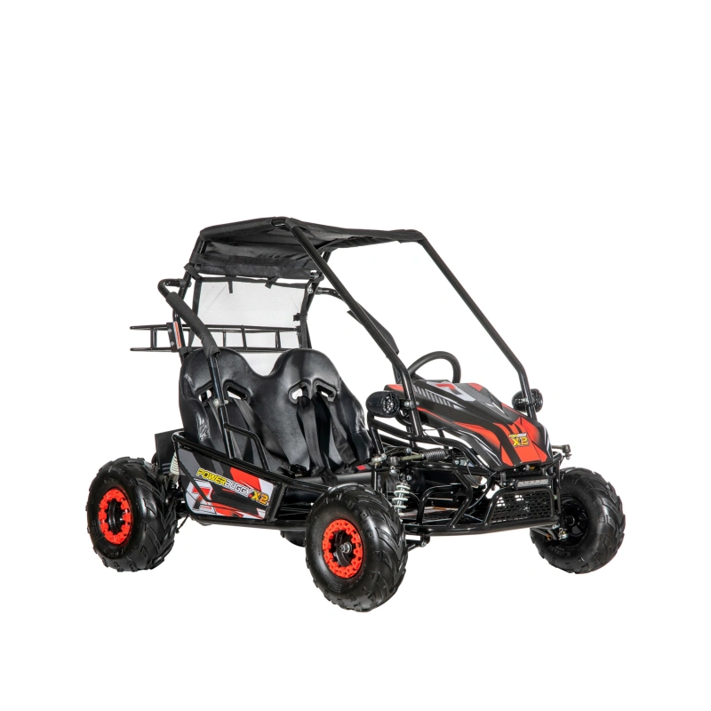 Dwuosobowe elektryczne mini buggy - POWER BUGGY X2 - 1500W - 40km/h - czerwony