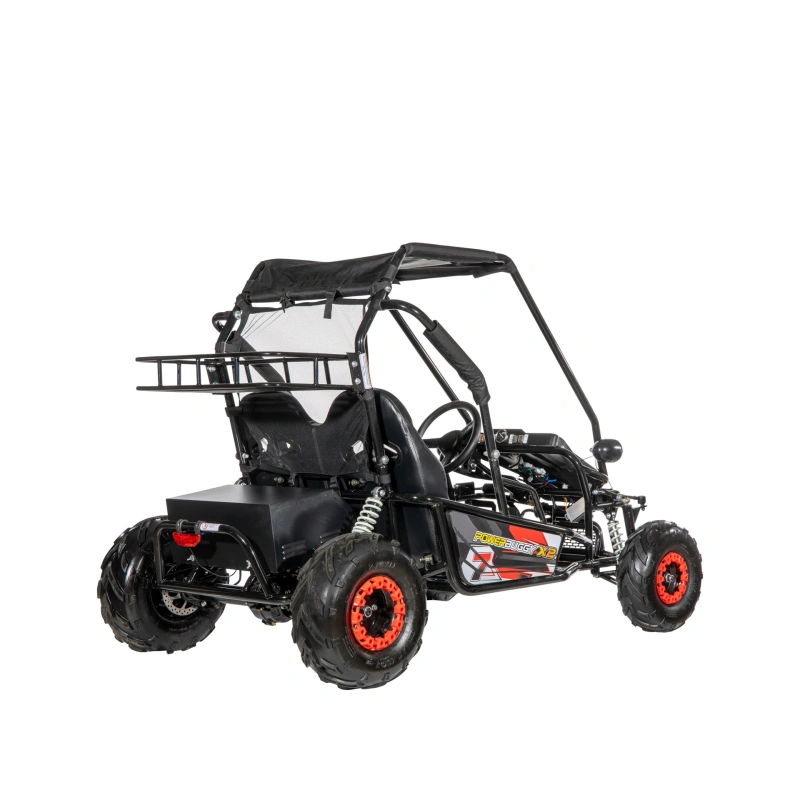 Dwuosobowe elektryczne mini buggy - POWER BUGGY X2 - 1500W - 40km/h - czerwony