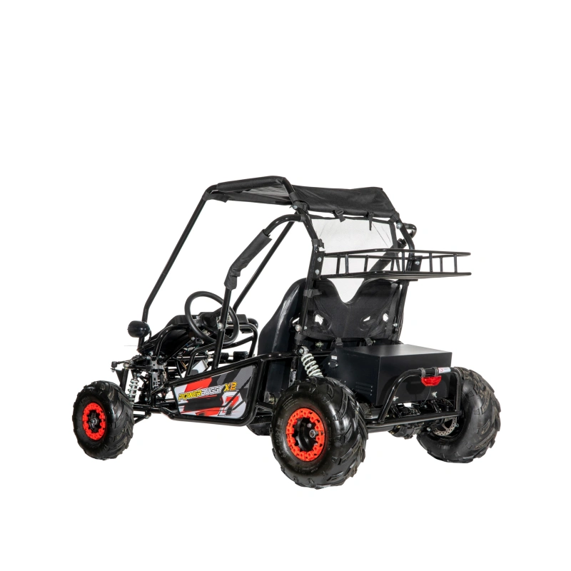 Dwuosobowe elektryczne mini buggy - POWER BUGGY X2 - 1500W - 40km/h - czerwony