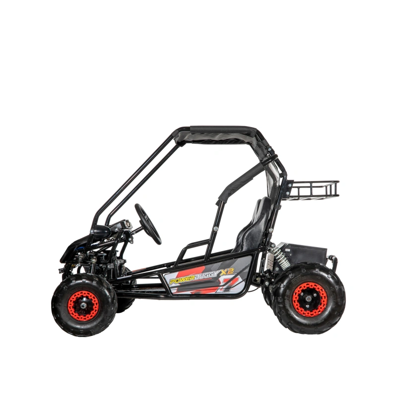 Dwuosobowe elektryczne mini buggy - POWER BUGGY X2 - 1500W - 40km/h - czerwony