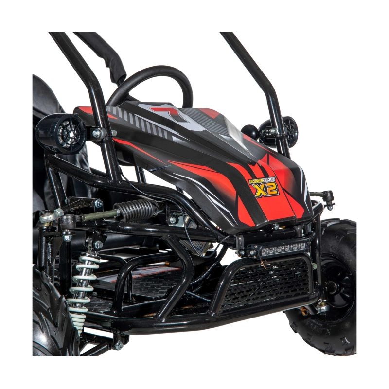 Dwuosobowe elektryczne mini buggy - POWER BUGGY X2 - 1500W - 40km/h - czerwony