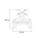 Midi quad spalinowy Renegade Highper M - 125cc - czerwony