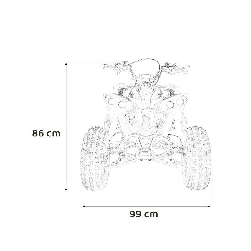 Midi quad spalinowy Renegade Highper M - 125cc - czerwony