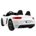 Auto dziecięce elektryczne sportowe PERFEKTA - 15km/h - biała