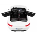 Auto dziecięce elektryczne sportowe PERFEKTA - 15km/h - biała