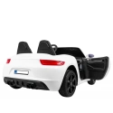 Auto dziecięce elektryczne sportowe PERFEKTA - 15km/h - biała