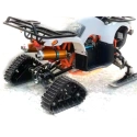 Zestaw śnieżny napędowy gąsienicowy z płozami i ośką STM-01 do mini quada gokarta buggy
