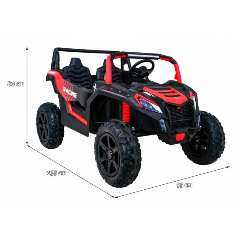 Elektryczny mini buggy na akumulator BUGGY Racing 15km/h - czerwony