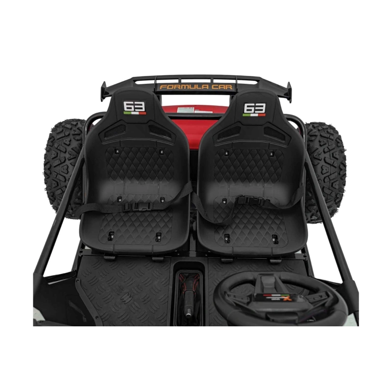 Dwuosobowe mini buggy gokart elektryczny - General 63 - 800W - czerwony