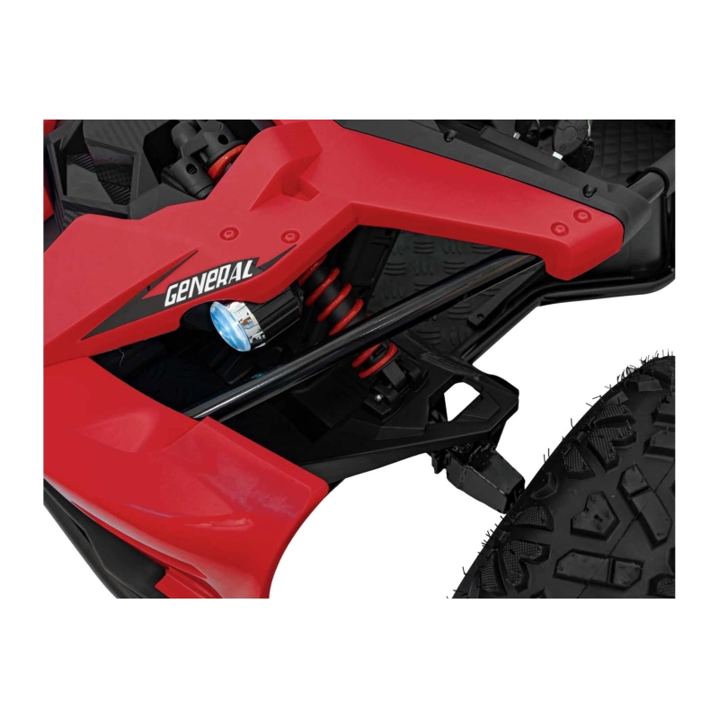 Dwuosobowe mini buggy gokart elektryczny - General 63 - 800W - czerwony