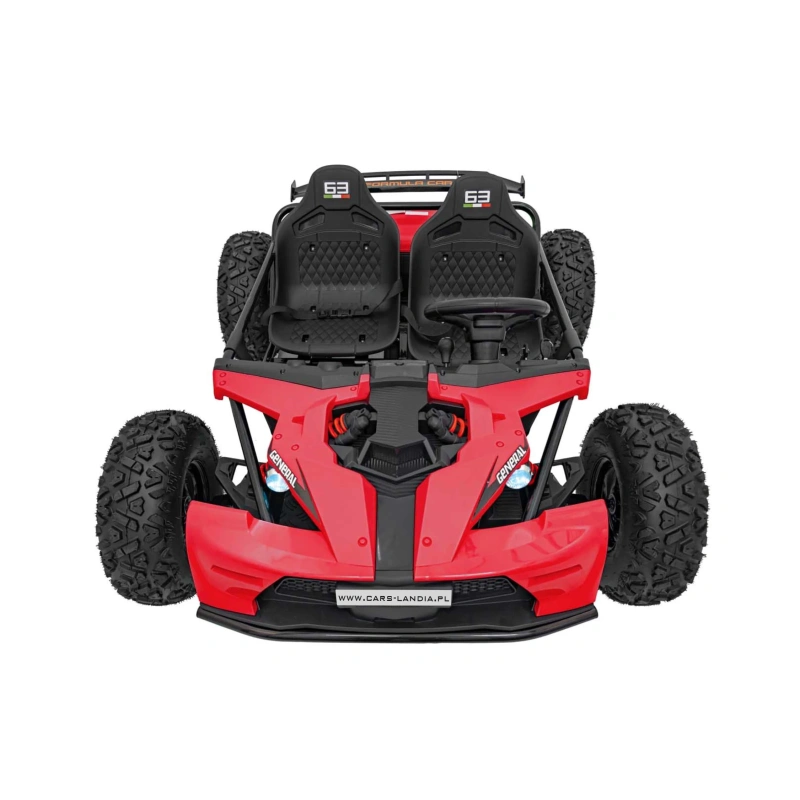 Dwuosobowe mini buggy gokart elektryczny - General 63 - 800W - czerwony