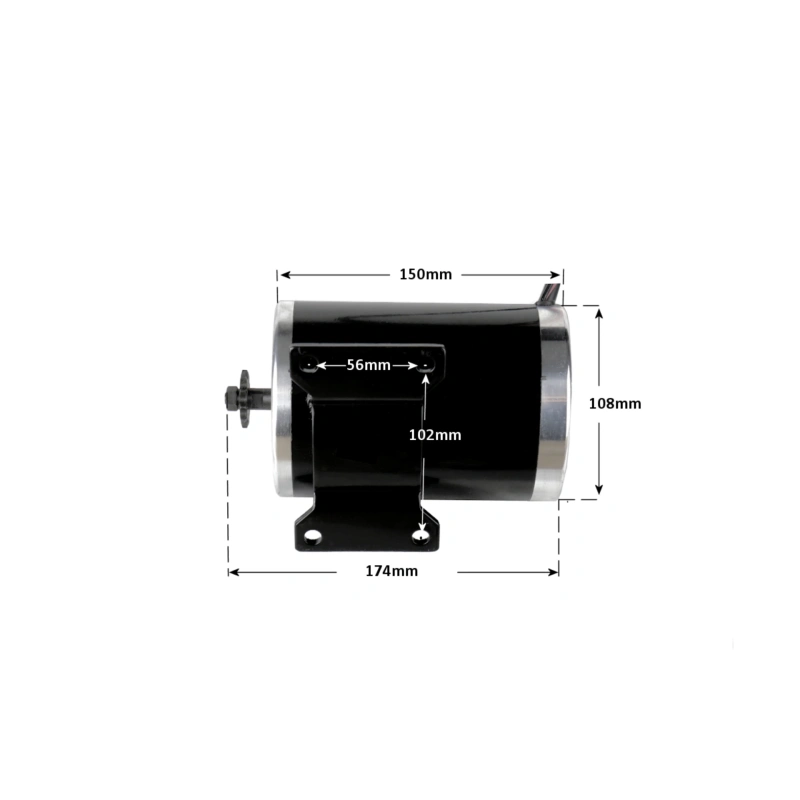 Zestaw silnik elektryczny ze sterownikiem i pedałem VT2 48V 1000W do gokarta buggy ATV UTV