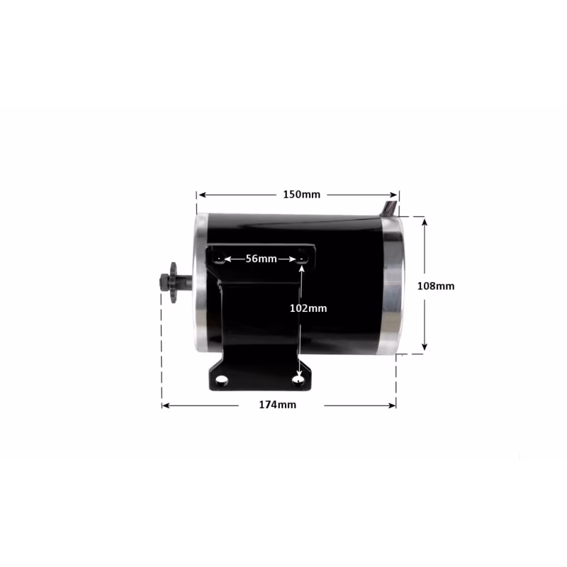 Zestaw silnik elektryczny ze sterownikiem VT2 48V 1000W do skutera quada gokarta buggy ATV