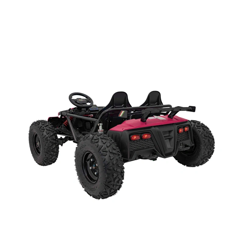 Dwuosobowe mini buggy gokart elektryczny - General 63 - 800W - różowy
