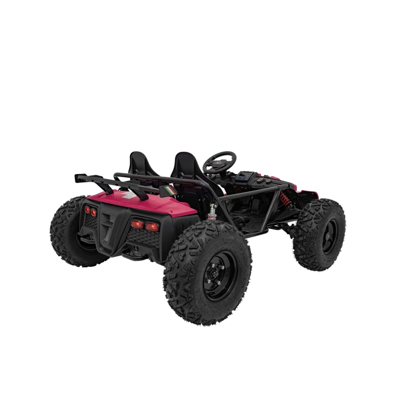 Dwuosobowe mini buggy gokart elektryczny - General 63 - 800W - różowy