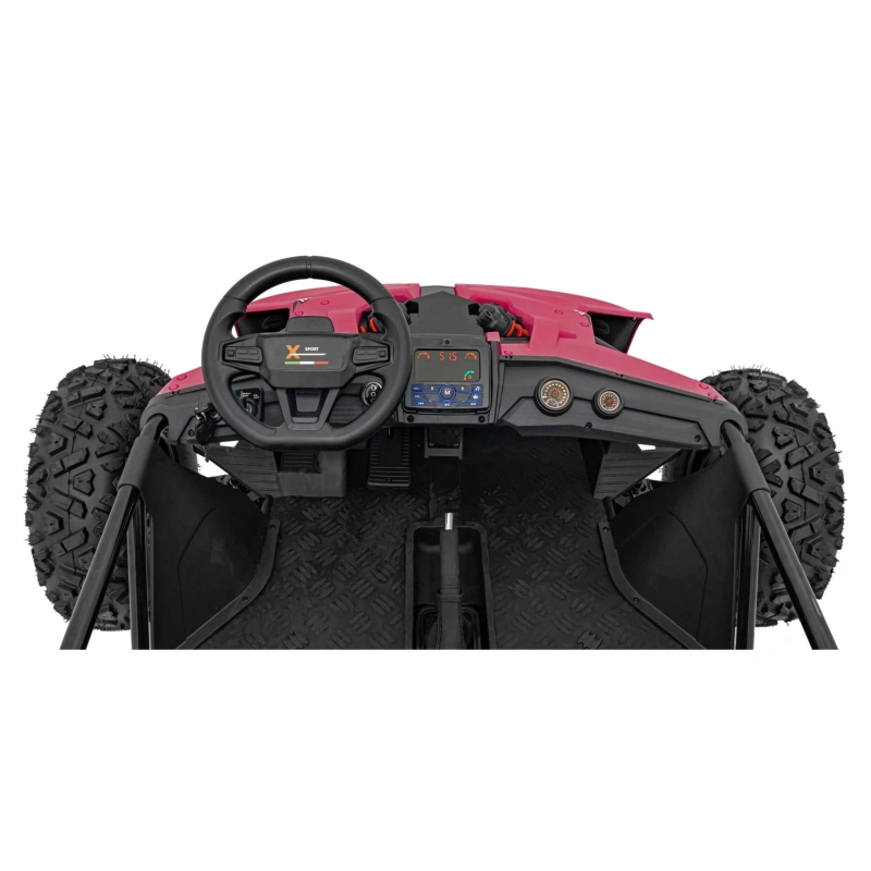 Dwuosobowe mini buggy gokart elektryczny - General 63 - 800W - różowy