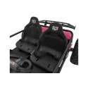 Dwuosobowe mini buggy gokart elektryczny - General 63 - 800W - różowy